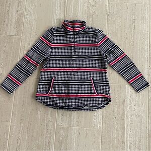 T by Talbots women’s quarter zip Jacket - Navy, White, Red